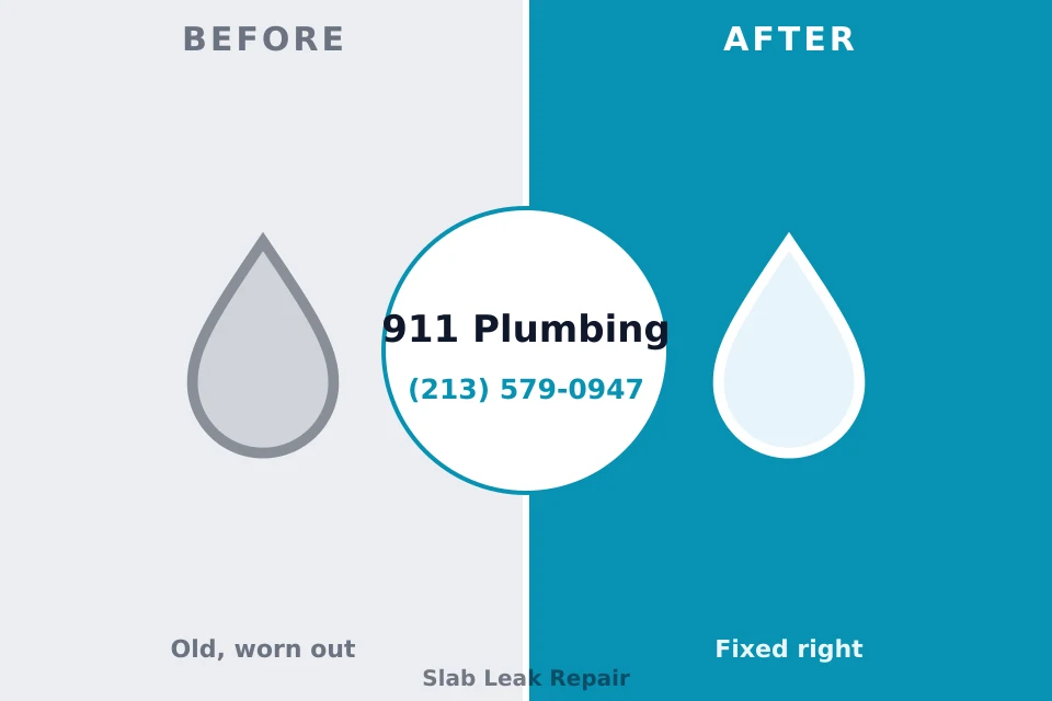Before and after: plumbing repair Stratford Downtown, CT